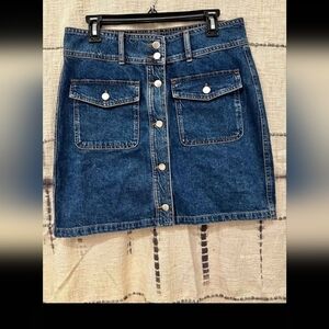NWT Francesca's Collections Blue Denim Mini Skirt